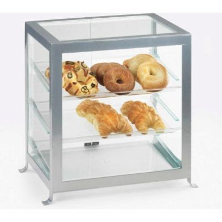 CAL MIL PLASTICS Cal-Mil Soho Display Case 21-1/4"W x 15-5/8"D x 20-3/4"H Black 1575-13